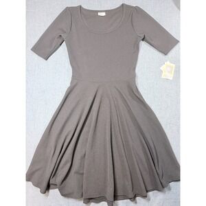 LuLaRoe Nicole Collection Dress Black Fit And Flare Size M  New With Tags